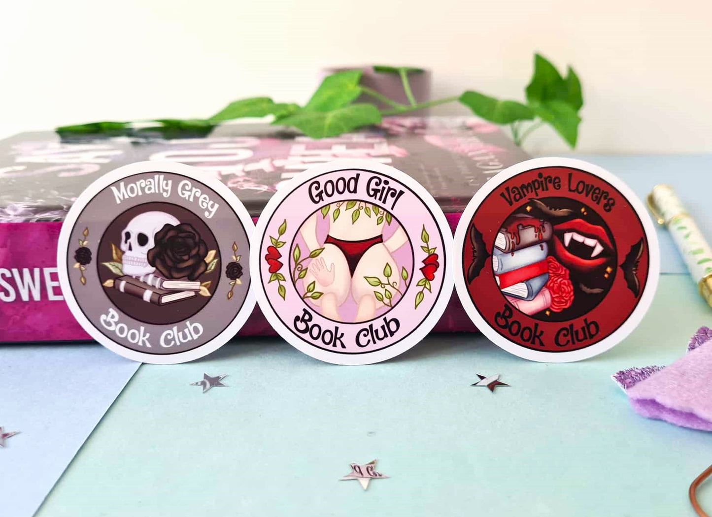 Book Club Vinyl Sticker