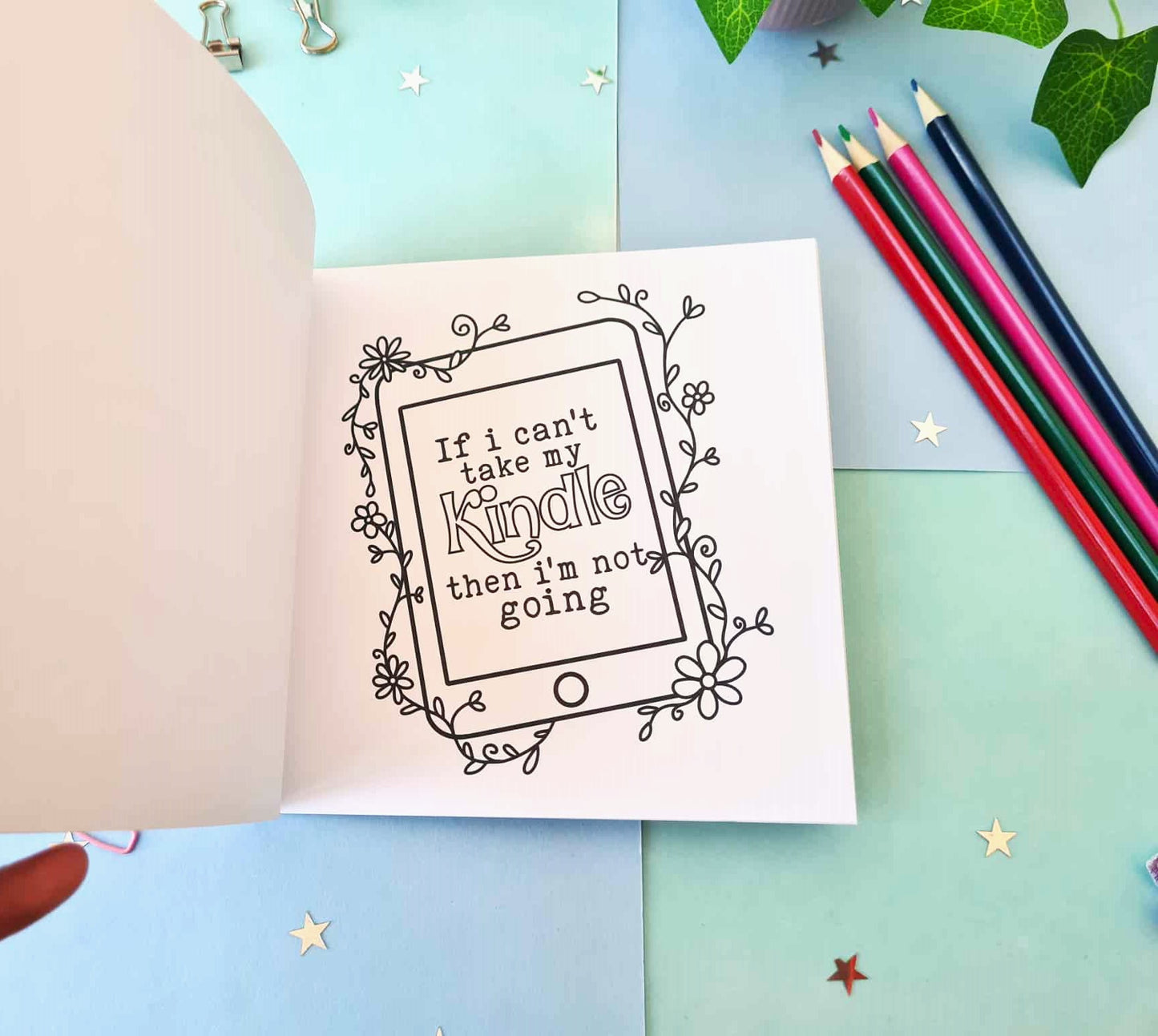 Bookish Colouring Book