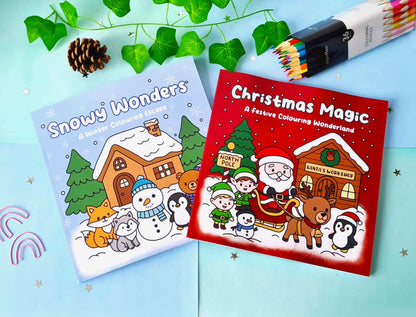 Snowy Wonder Colouring Book