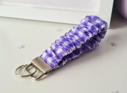 Gingham Scrunchie Wristlet
