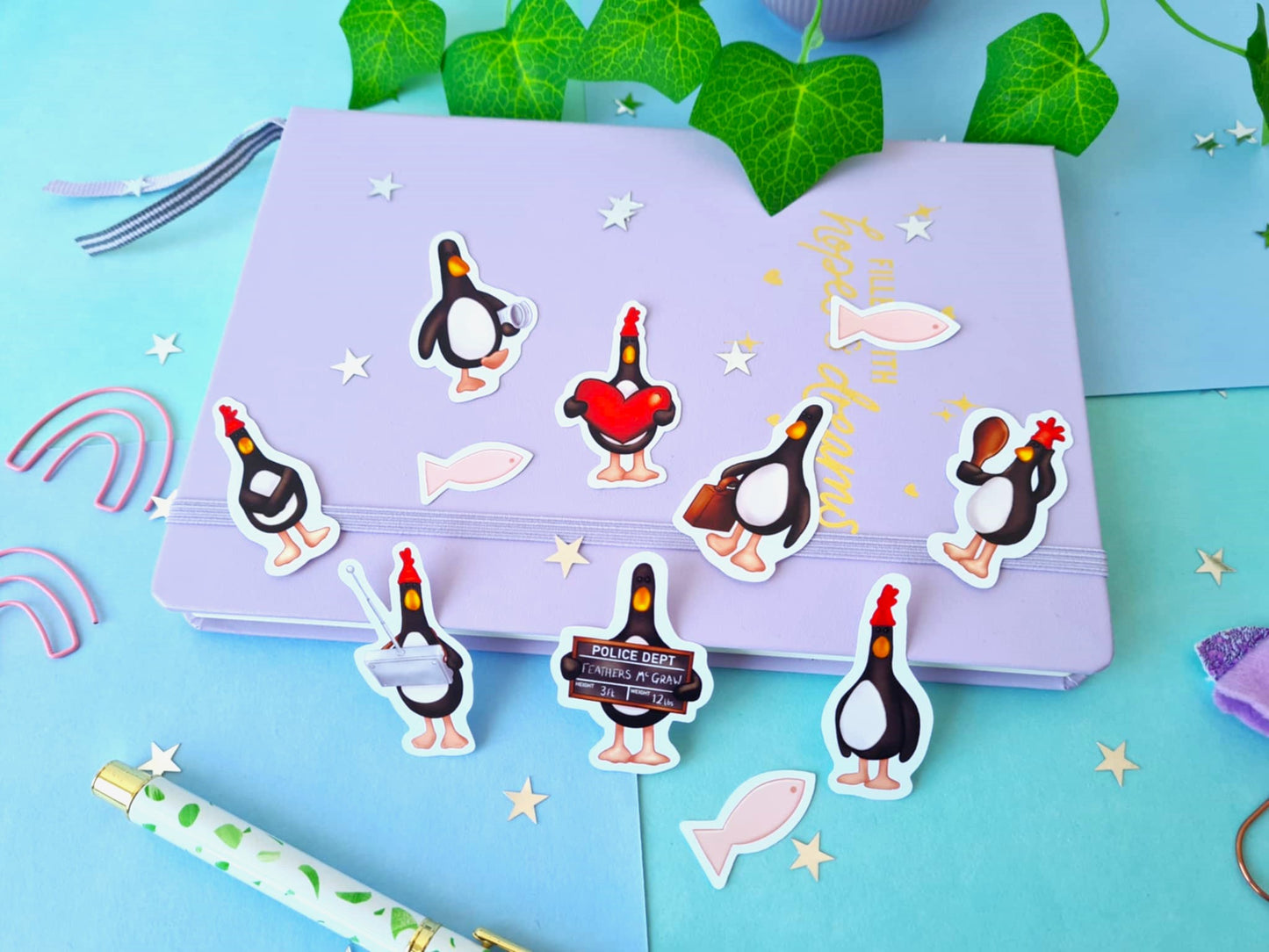 Evil Penguin Vinyl Sticker Pack