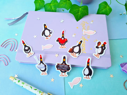 Evil Penguin Vinyl Sticker Pack