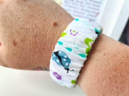 Leafy Ladybug Scrunchie Wristlet
