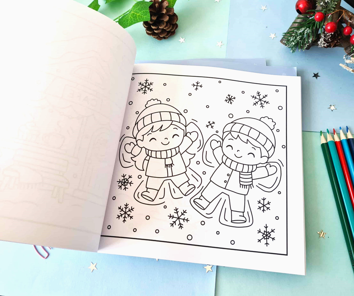 Snowy Wonder Colouring Book