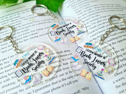Book Lover Society Keychain