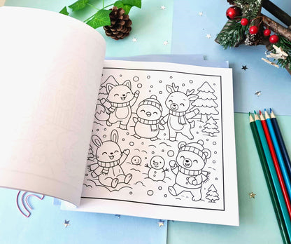 Snowy Wonder Colouring Book