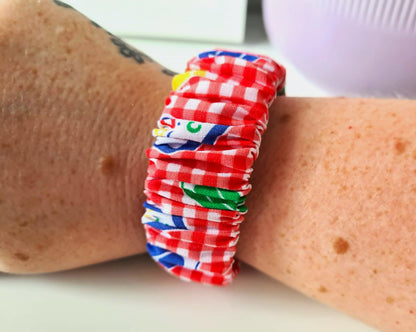 School Themed Scrunchie Wristlet