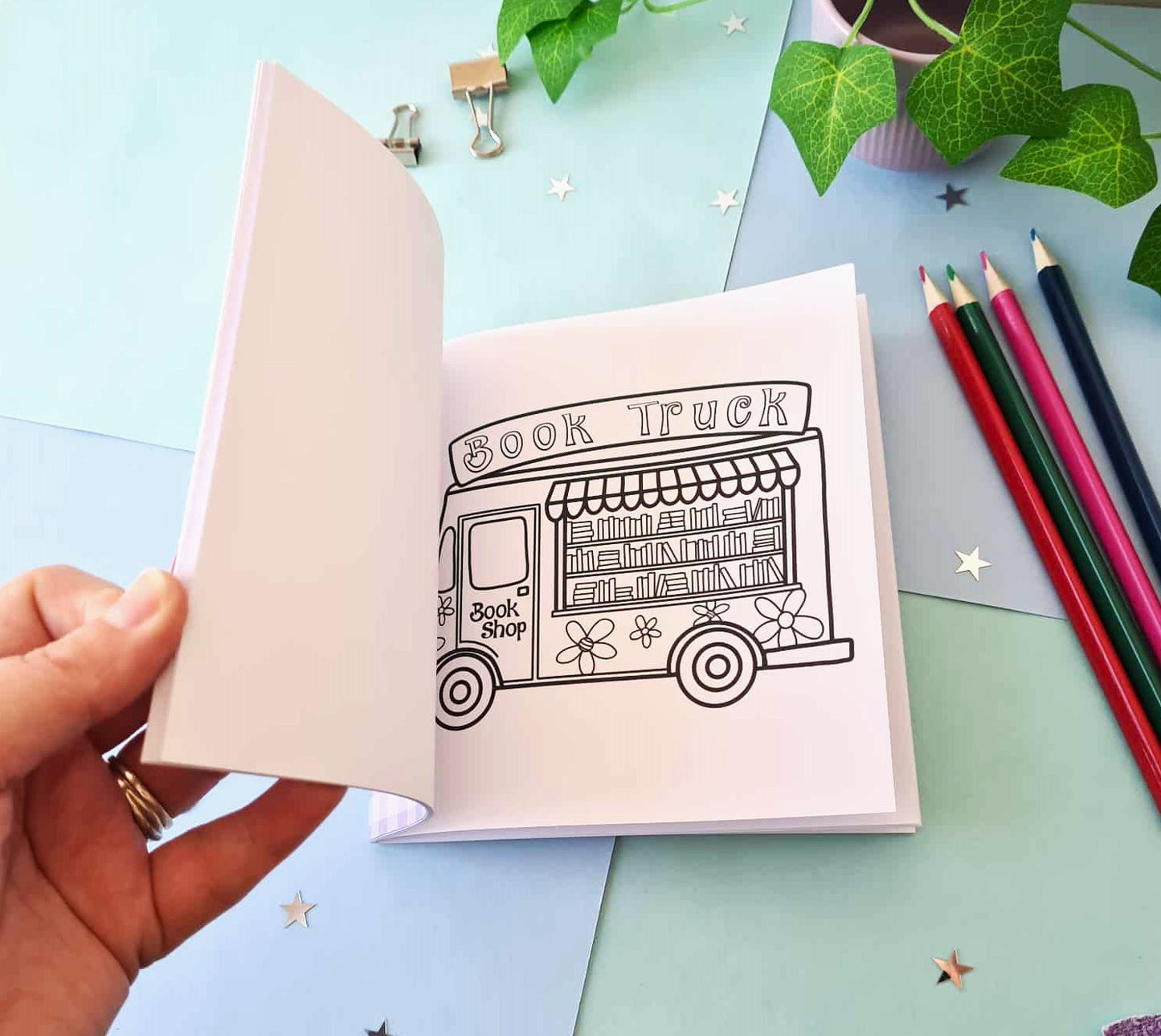 Bookish Colouring Book