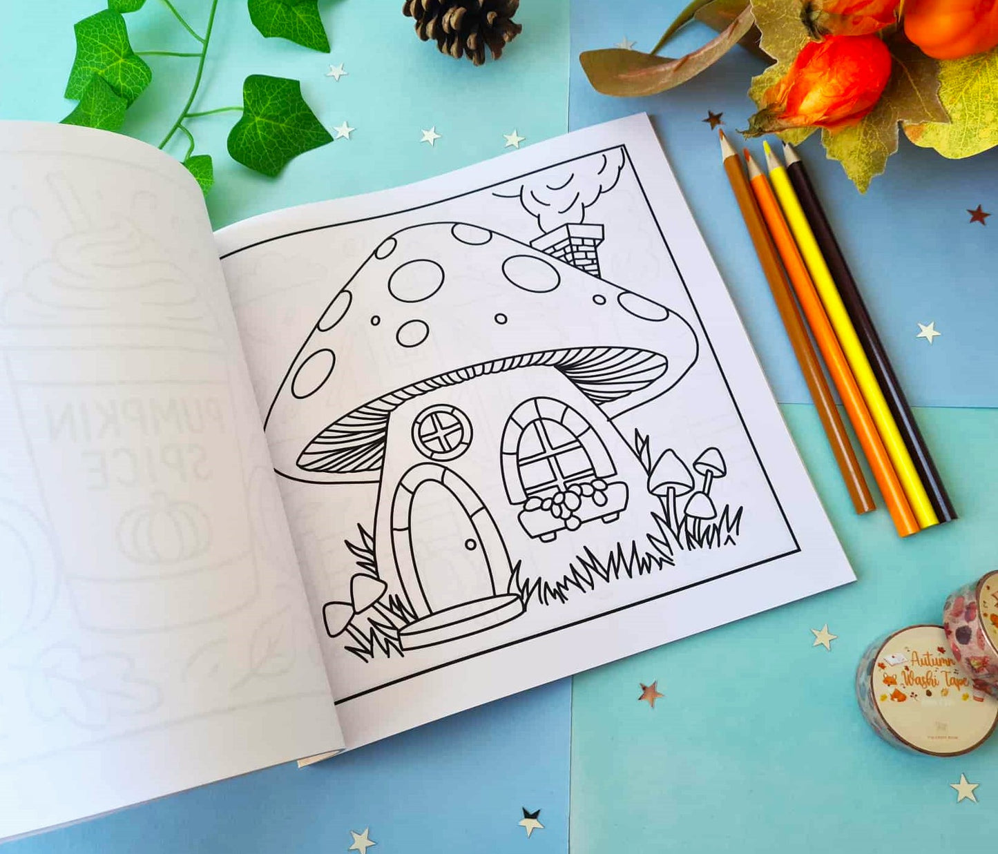 Autumn Bliss Colouring Book